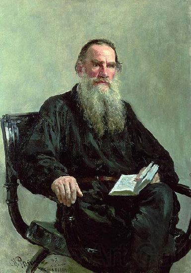Ilya Repin Portrait of Leo Tolstoy France oil painting art